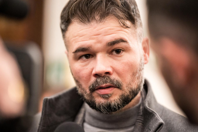 Archivo - El portavoz de ERC, Gabriel Rufián.