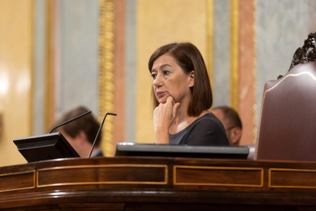 La presidenta del Congreso de los Diputados, Francina Armengol,  durante una sesión de control, en el Congreso de los Diputados, a 12 de junio.