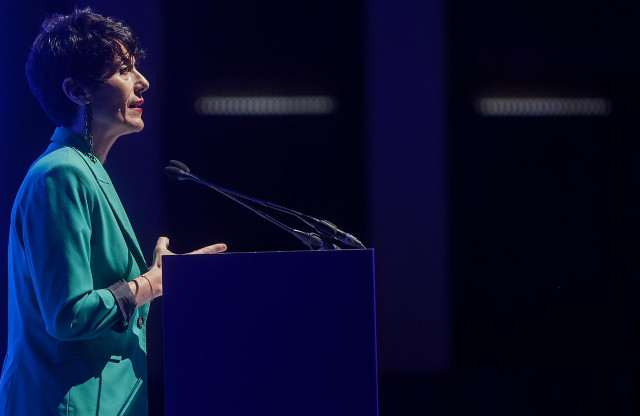 La ministra de Inclusión, Seguridad Social y Migraciones, Elma Saiz, interviene durante la primera jornada del I Foro Económico y Social del Mediterráneo
