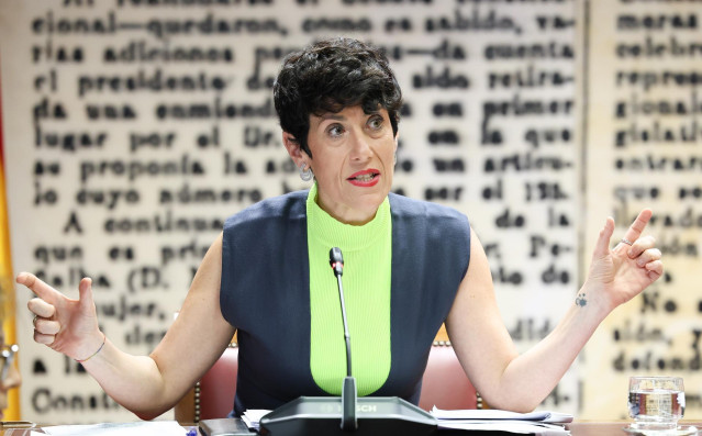 La exconsejera de Economía y Hacienda del Gobierno de Navarra y actual ministra de Inclusión, Seguridad Social y Migraciones, Elma Saiz, comparece ante la Comisión de Investigación sobre el ‘caso Koldo’, en el Senado, a 27 de junio de 2024, en Madrid (Esp