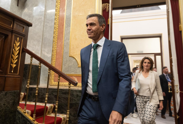 El presidente del Gobierno, Pedro Sánchez