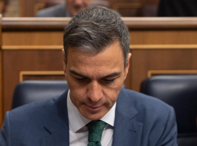 El presidente del Gobierno, Pedro Sánchez, durante una sesión de control al Gobierno, en el Congreso de los Diputados, a 26 de junio de 2024, en Madrid (España).