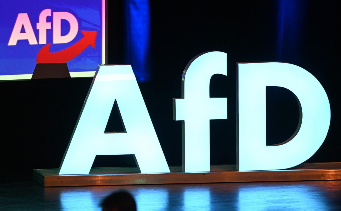EuropaPress 5957753 filed 27 april 2024 baden wurttemberg donaueschingen the afd party logo is