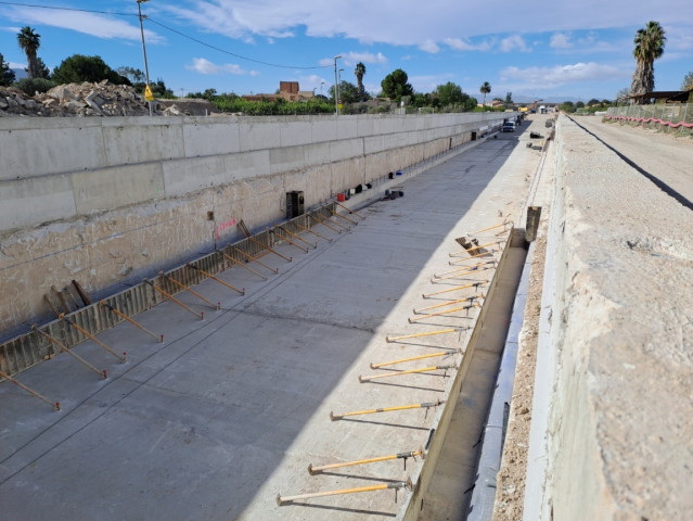 Imagen de las obras de la línea de AVE