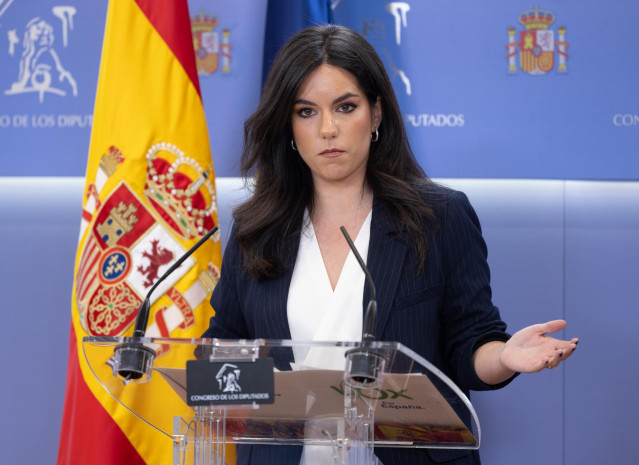 Archivo - La portavoz de VOX en el Congreso, Pepa Millán, en una imagen de archivo.