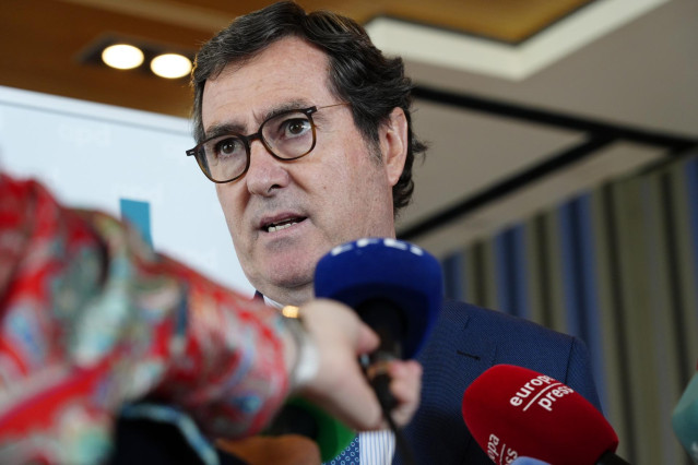 El presidente de la CEOE, Antonio Garamendi