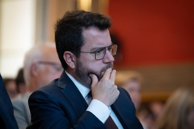El presidente de la Generalitat, Pere Aragonès