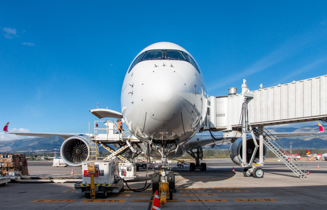 Archivo - Avión de Iberia A350.