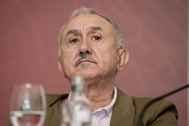 El secretario general de UGT, Pepe Álvarez, durante el coloquio 'La participación de las personas trabajadoras vista desde las organizaciones sindicales', en el Hotel Victoria, a 9 de julio de 2024, en San Lorenzo de El Escorial, Madrid (España)