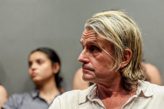 El productor musical Nacho Cano ofrece declaraciones a los medios, a 9 de julio de 2024, en Madrid (España).