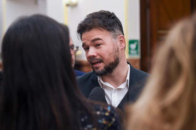 Archivo - El portavoz de ERC en el Congreso, Gabriel Rufián.