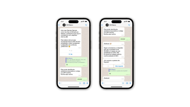 Economía/Finanzas.- Evo Banco septuplica el volumen de sus depósitos en un año y lanza la contratación por WhatsApp