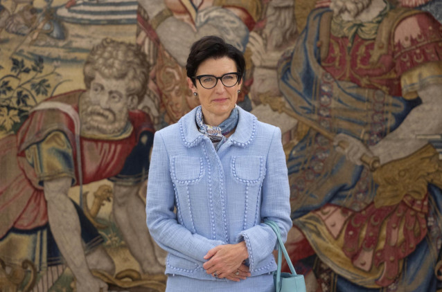 Archivo - La consejera delegada de Citigroup, Jane Fraser, durante su audiencia con el Rey Felipe VI, en el Palacio de la Zarzuela, a 28 de junio de 2023, en Madrid (España). La visita se ha realizado con motivo de la visita a España de Jane Fraser. Citig