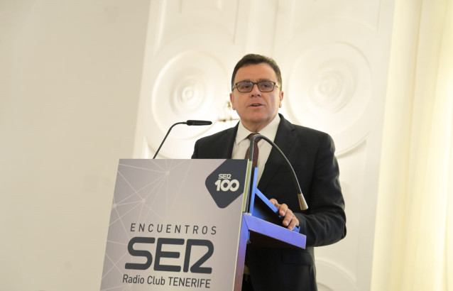 Manuel Miranda, consejero de Política Territorial del Gobierno de Canarias, en un foro de la 'Cadena SER'
