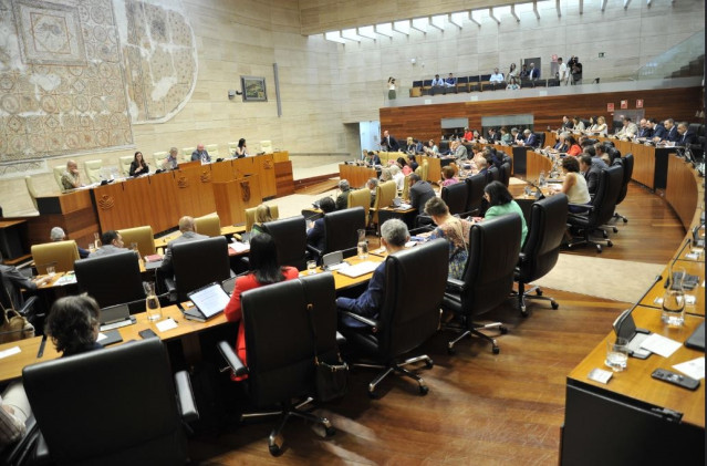 Pleno en la Asamblea de Extremadura