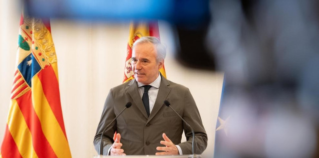 El presidente del Gobierno de Aragón, Jorge Azcón.