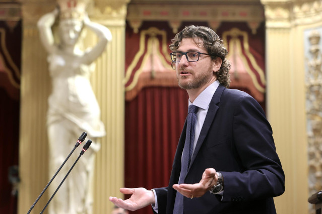 Archivo - El portavoz del PP en Baleares, Sebastià Sagreras, en una intervención parlamentaria a 19 de diciembre de 2023.