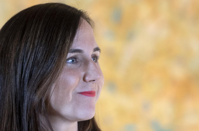 La secretaria general de Podemos, Ione Belarra, comparece ante los medios tras una reunión, en el Congreso de los Diputados, a 22 de julio de 2024, en Madrid (España). Félix Bolaños y Ernest Urtasun han iniciado hoy una ronda de contactos con los represen