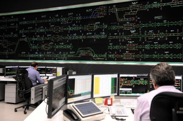Centro de regulación y control del tráfico ferroviario