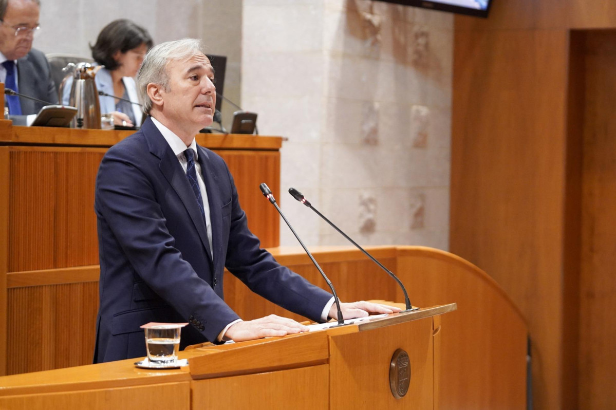 El presidente del Gobierno de Aragón, Jorge Azcón.