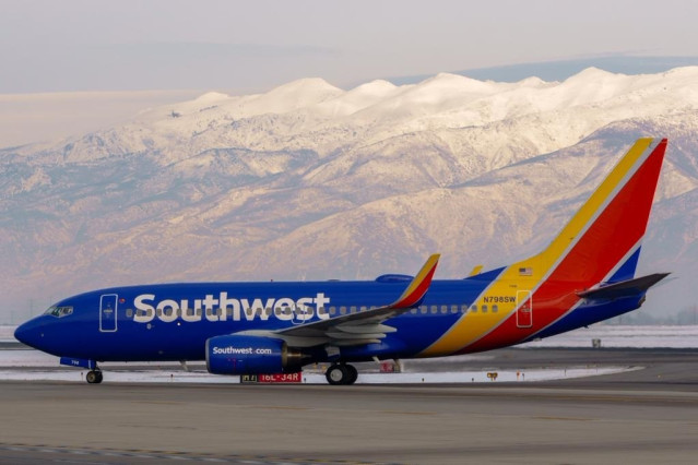 Archivo - Avión de Southwest Airlines