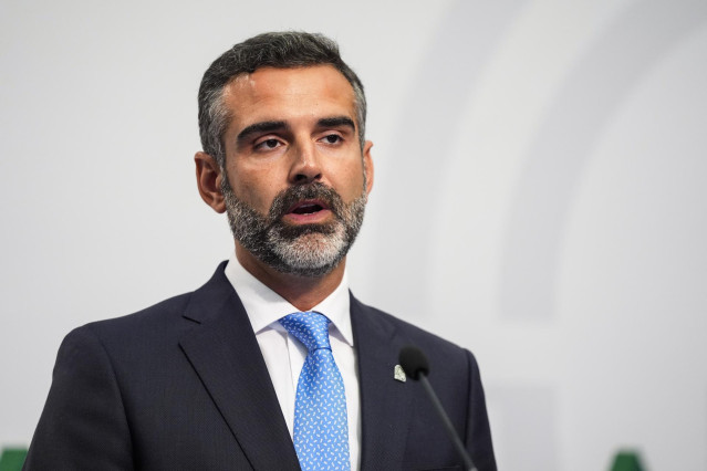 El consejero de Sostenibilidad, Medio Ambiente y Economía Azul de la Junta de Andalucía y portavoz del gobierno, Ramón Fernández-Pacheco.