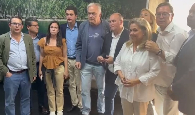 Delegación del PP en el aeropuerto de Caracas