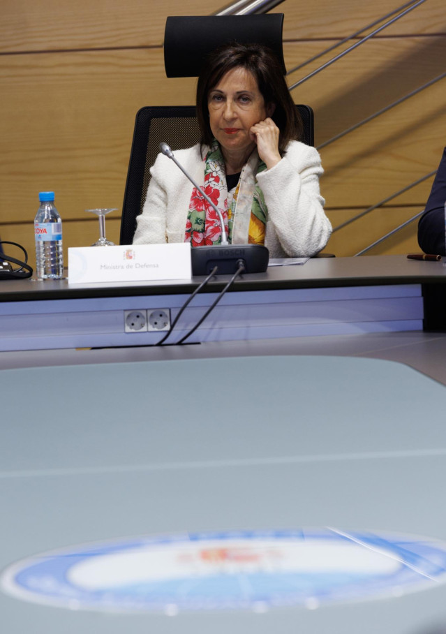 Archivo - La ministra de Defensa, Margarita Robles, durante su visita al Centro Nacional de Inteligencia (CNI), a 17 de abril de 2023, en Madrid (España).