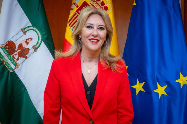 La consejera de Economía, Hacienda y Fondos Europeos, Carolina España, durante la entrevista concedida a Europa Press. Francisco J. Olmo / Europa Press 25/7/2024