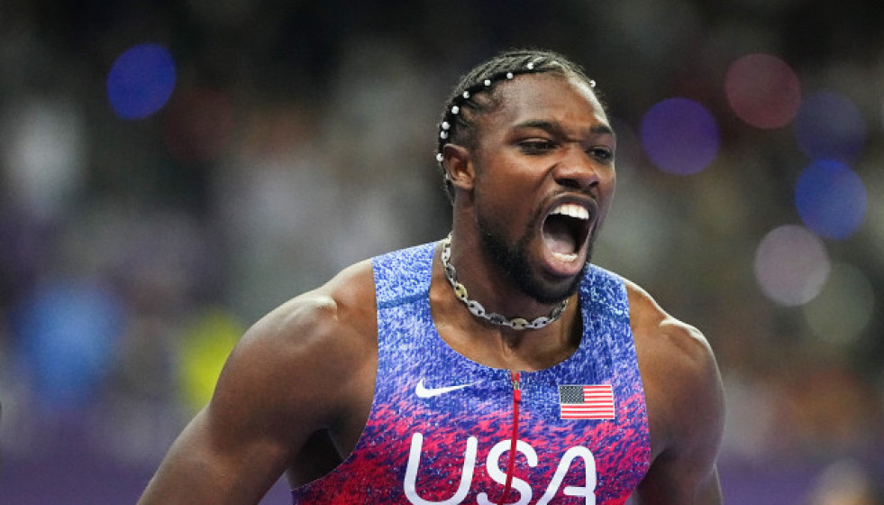 EuropaPress 6135821 04 august 2024 france saint denis usas noah lyles celebrates after winning