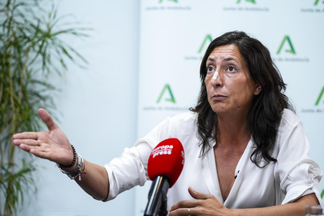 La consejera de Inclusión Social, Loles López, en  una imagen de una entrevista con Europa Press.