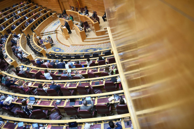 Vista de una sesión plenaria, en el Senado, a 31 de julio de 2024, en Madrid (España). El Pleno del Senado ha aprobado hoy de manera definitiva la reforma judicial pactada por PP y PSOE, en el marco de su acuerdo para renovar el Consejo General del Poder