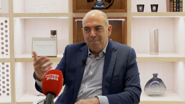 El presidente de la Asociación de Trabajadores Autónomos (ATA), Lorenzo Amor, durante la entrevista concedida a Europa Press.