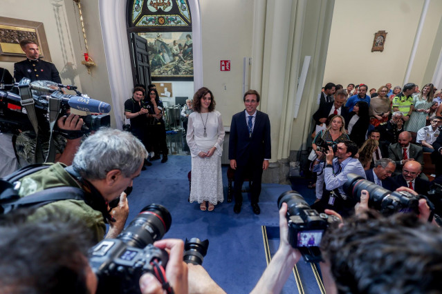 La presidenta de la Comunidad de Madrid, Isabel Díaz Ayuso, y el alcalde de Madrid, José Luis Martínez-Almeida