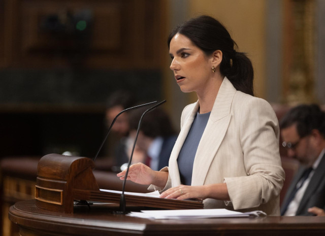 Archivo - La portavoz de VOX en el Congreso, Pepa Millán.