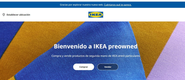 Web de Ikea Preowned