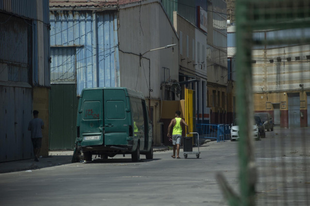Inmediaciones de las naves industriales de El Tarajal, a 9 de agosto de 2024, en Ceuta (España).
