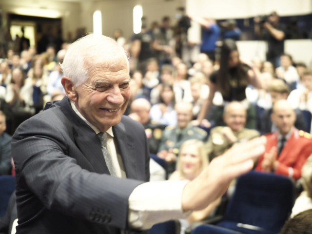Josep Borrell, alto representante de la Unión Europea para Asuntos Exteriores y Política de Seguridad, este lunes en Pamplona en los Cursos Europeos de Verano.