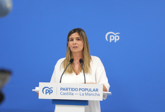 La secretaria general y portavoz parlamentaria del Partido Popular de Castilla-La Mancha, Carolina Agudo.