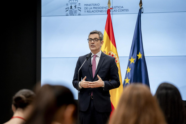 Archivo - El ministro de la Presidencia, Justicia y Relaciones con las Cortes, Félix Bolaños