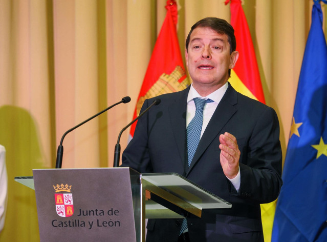 Archivo - El presidente de la Junta de Castilla y León, Alfonso Fernández Mañueco, del PP