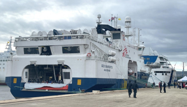 EuropaPress 4167491 29 december 2021 italy augusta geo barents ship of the doctors without