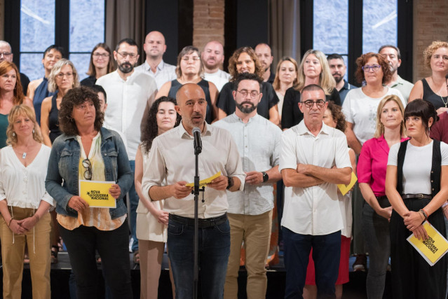 Nova Esquerra Nacional, la candidatura alternativa a Oriol Junqueras para liderar ERC a 29 de agosto de 2024, en Barcelona, Catalunya (España).