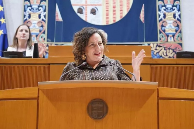 La Exportavoz Del Grupo Parlamentario De Podemos En Las Cortes De Aragón, Marta De Santos, En Imagen De Archivo