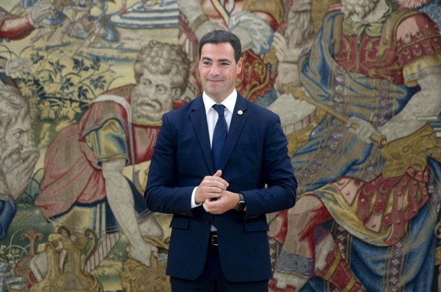 Archivo - El lehendakari, Imanol Pradales, durante una audiencia en el Palacio de La Zarzuela, a 8 de julio de 2024, en Madrid (España).