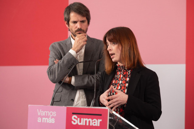 Archivo - La portavoz de Feminismos, Igualdad y Derechos LGTBI+, Elizabeth Duval, durante una rueda de prensa, en el Espacio Rastro, a 18 de marzo de 2024, en Madrid (España).