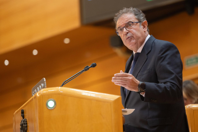 El senador del Partido Popular, Gerardo Camps, durante un pleno en el Senado, a 4 de septiembre de 2024, en Madrid (España).