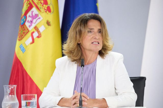 La vicepresidenta para la Transición Ecológica y Reto Demográfico, Teresa Ribera
