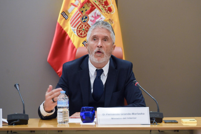 El ministro del Interior, Fernando Grande-Marlaska, presenta el Balance de Siniestralidad Vial del verano
