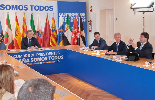 El presidente de la Junta, Alfonso Fernández Mañueco, durante la Cumbre de Presidentes del PP